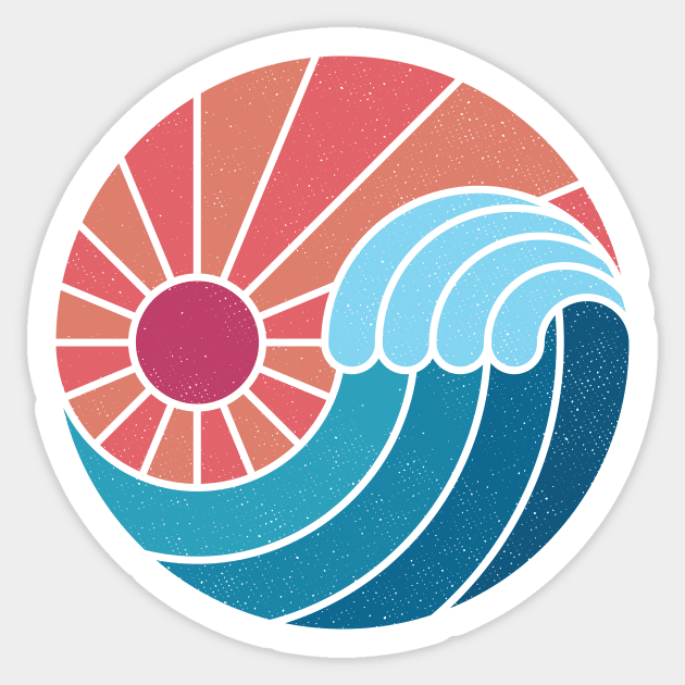 Sun & Sea Sticker by Thepapercrane